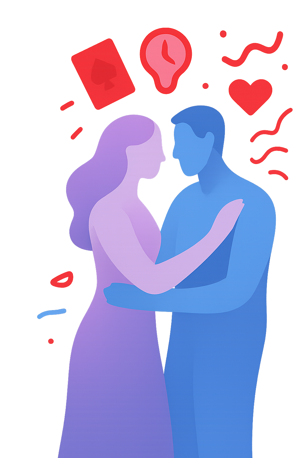 Illustrazione di due giocatori stilizzati